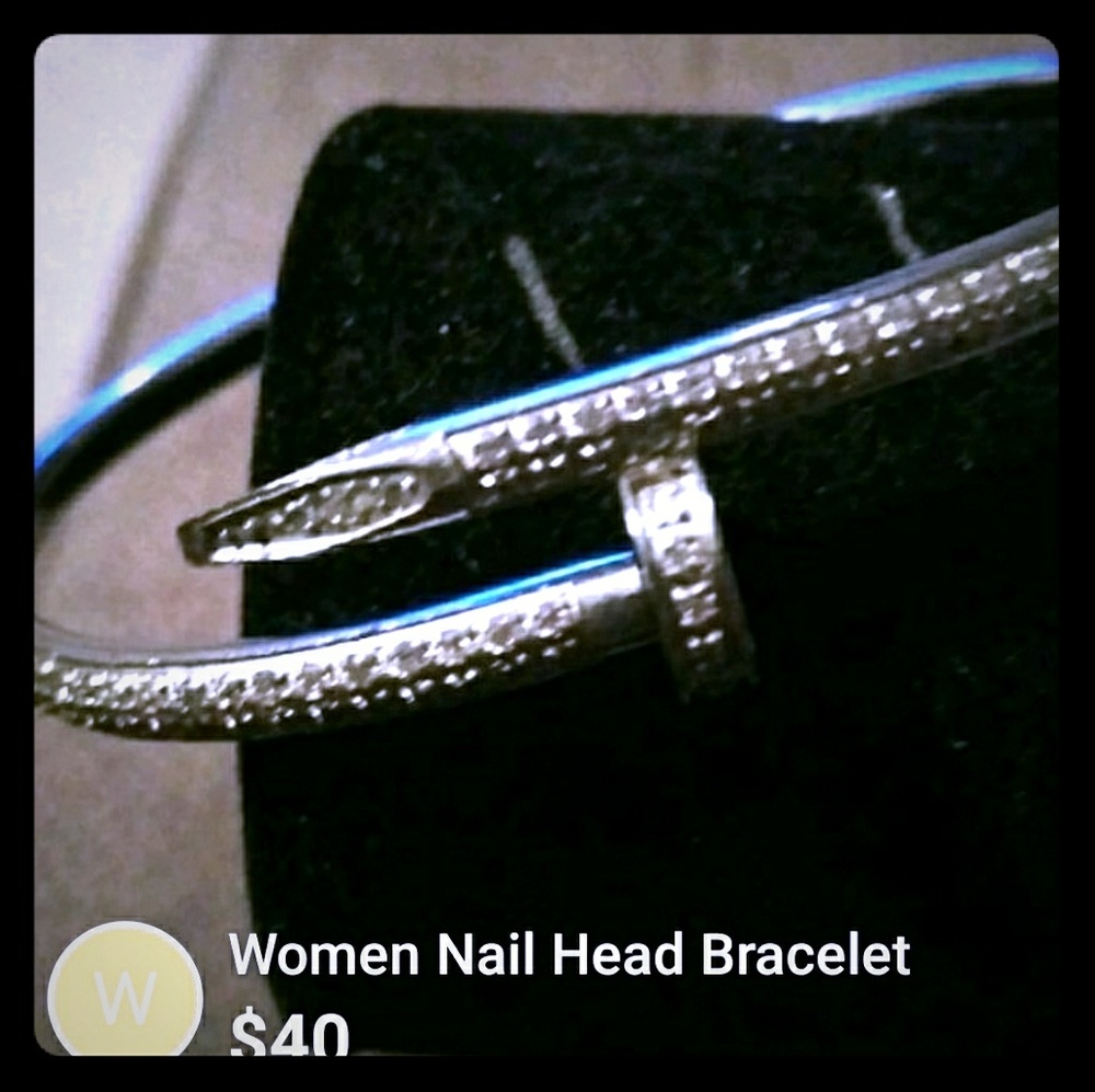 Nail Head Sterling Silver Bracelet